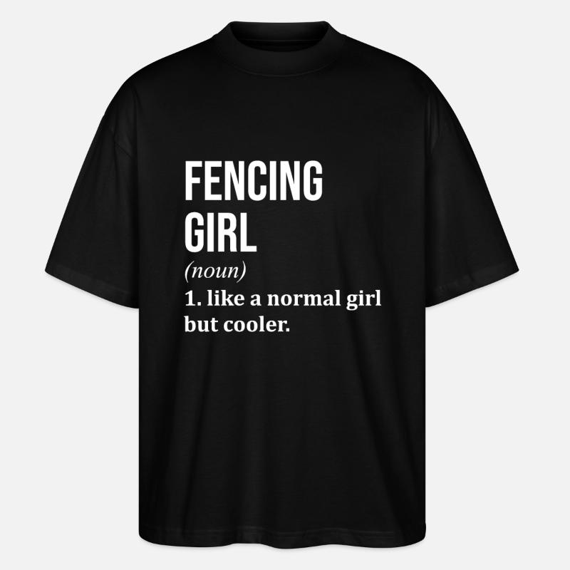 Fechten - Stanley/Stella Oversized Unisex Bio T-Shirt Blaster 2.0 - Schwarz