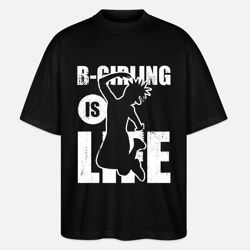 B Girling - Stanley/Stella Oversized Unisex Bio T-Shirt Blaster 2.0 - Schwarz