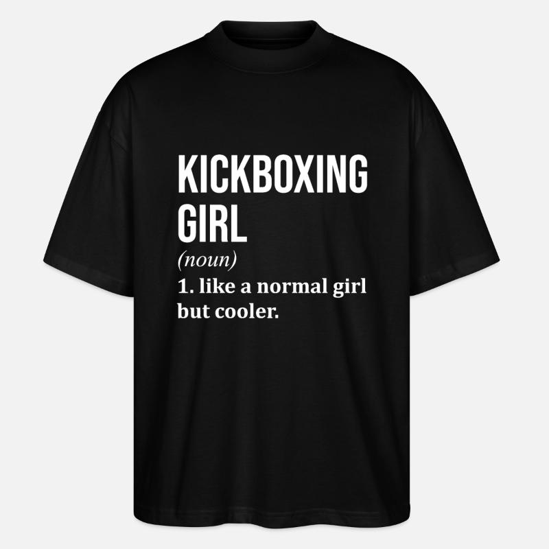 Kickboxen - Stanley/Stella Oversized Unisex Bio T-Shirt Blaster 2.0 - Schwarz