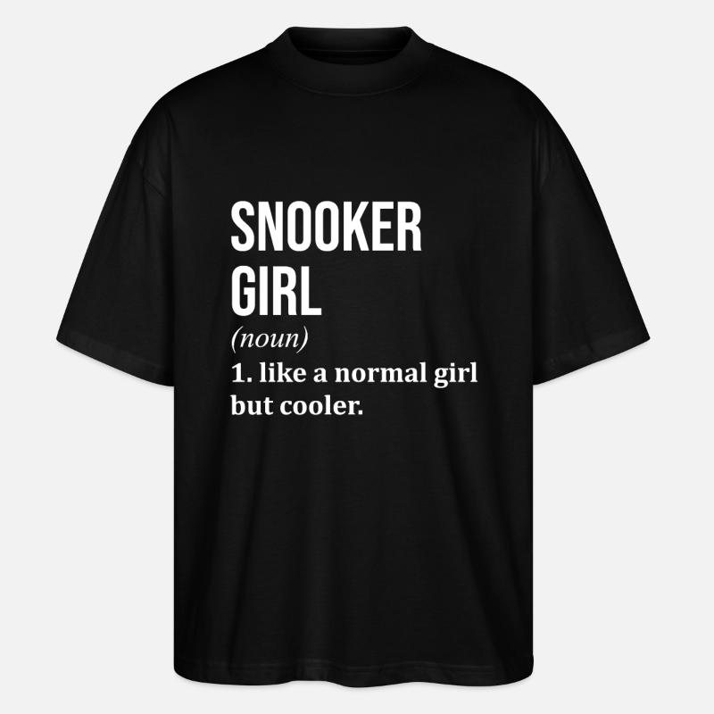 Snooker - Stanley/Stella Oversized Unisex Bio T-Shirt Blaster 2.0 - Schwarz
