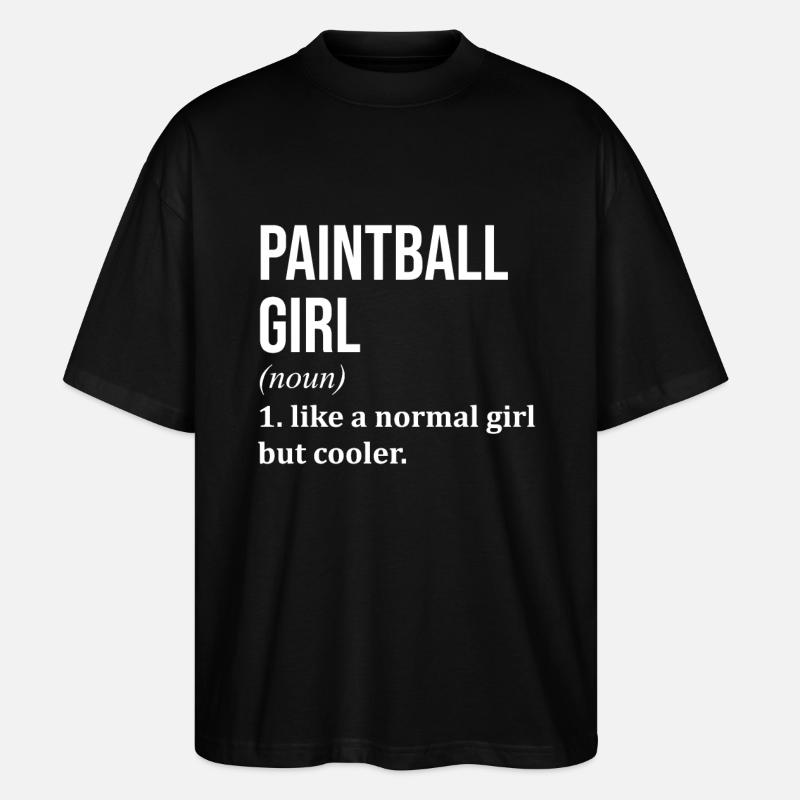 Paintball - Stanley/Stella Oversized Unisex Bio T-Shirt Blaster 2.0 - Schwarz