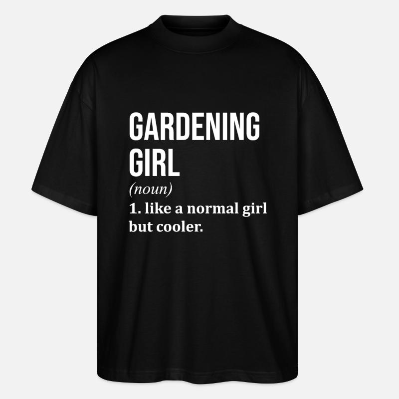 Gartenarbeit - Stanley/Stella Oversized Unisex Bio T-Shirt Blaster 2.0 - Schwarz