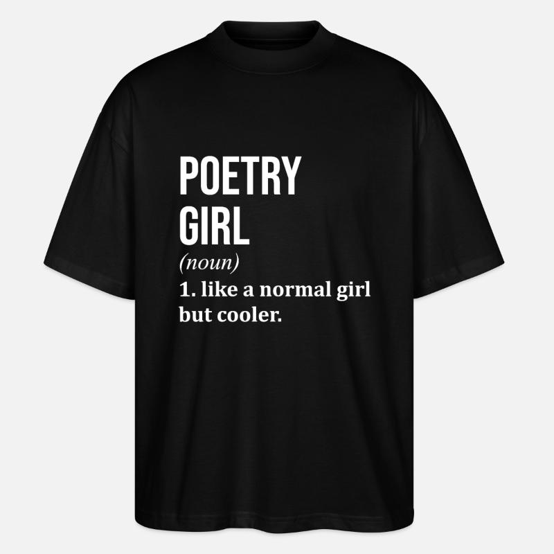 Poetry - Stanley/Stella Oversized Unisex Organic T-shirt Blaster 2.0 - black