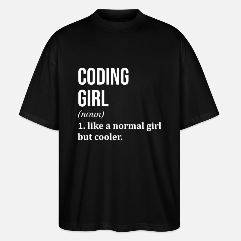 Codierung - Stanley/Stella Oversized Unisex Bio T-Shirt Blaster 2.0 - Schwarz