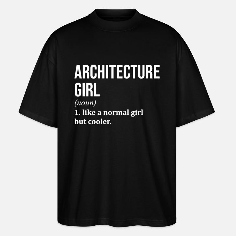 Architekt - Stanley/Stella Oversized Unisex Bio T-Shirt Blaster 2.0 - Schwarz
