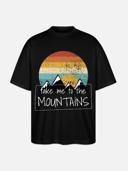 Hiking Hikes - Stanley/Stella Oversized Unisex Organic T-shirt Blaster 2.0 - black