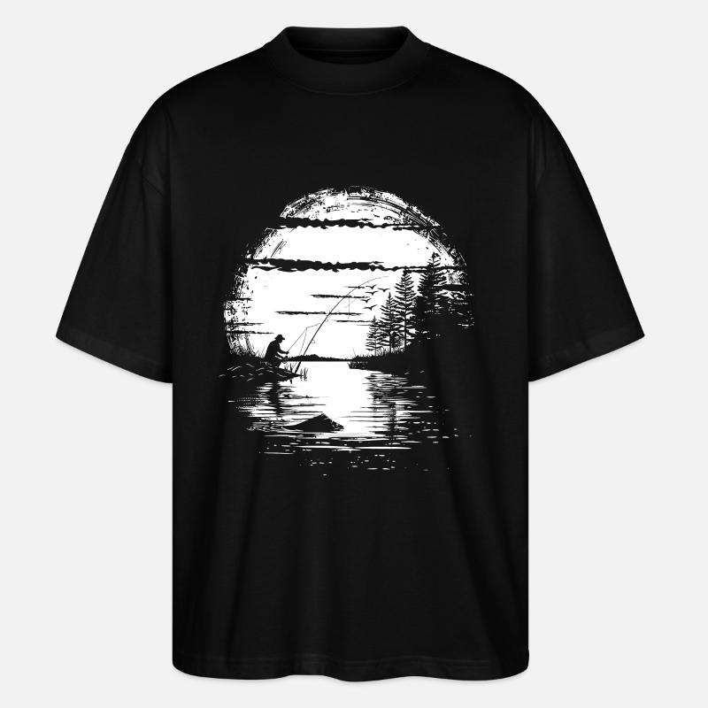 Angeln - Stanley/Stella Oversized Unisex Bio T-Shirt Blaster 2.0 - Schwarz