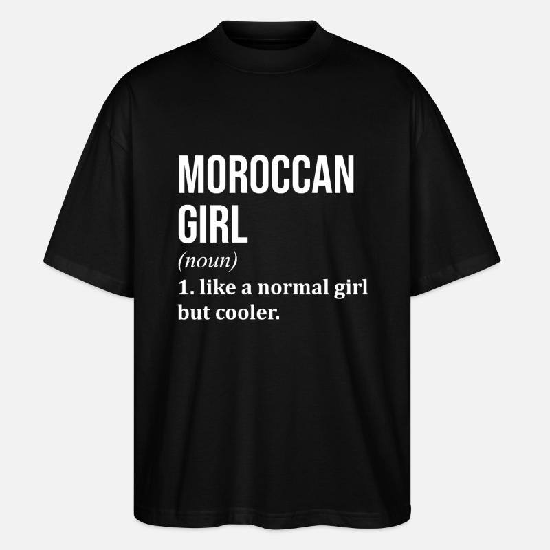 Marokko - Stanley/Stella Oversized Unisex Bio T-Shirt Blaster 2.0 - Schwarz