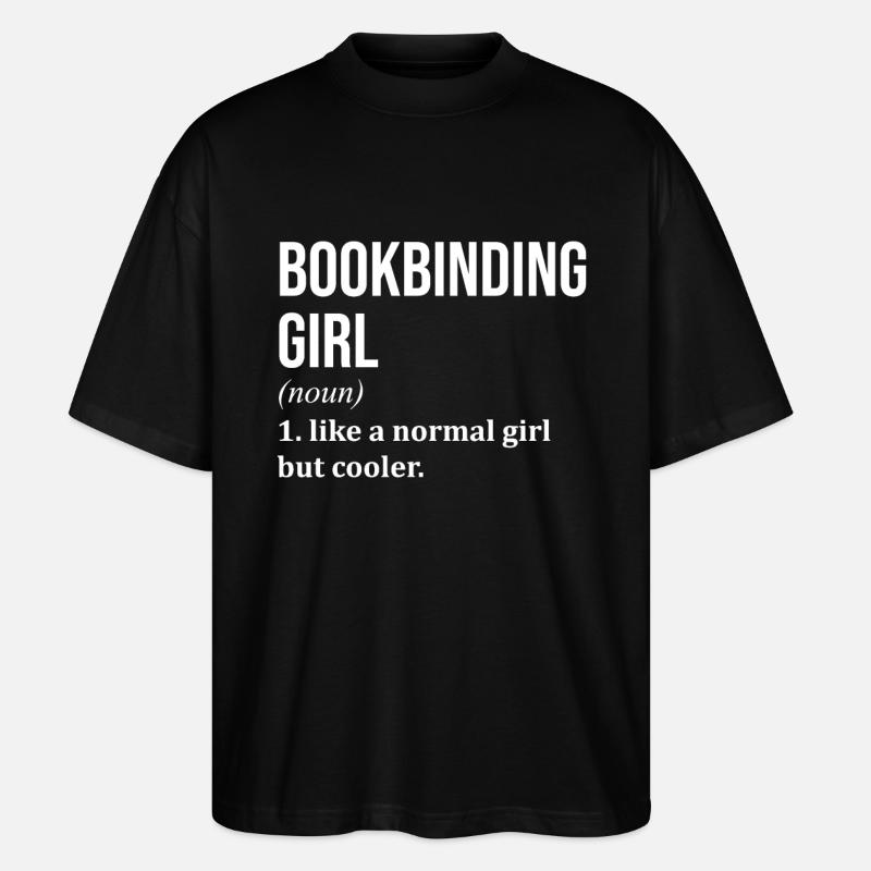 Buchbindung - Stanley/Stella Oversized Unisex Bio T-Shirt Blaster 2.0 - Schwarz