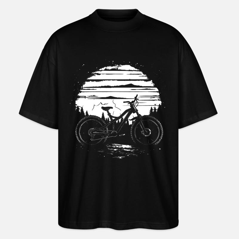 Mountainbiker - Stanley/Stella Oversized Unisex Bio T-Shirt Blaster 2.0 - Schwarz
