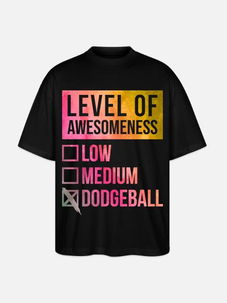 Dodgeball Dodgeball Dodgeball - Stanley/Stella Oversized Unisex Organic T-shirt Blaster 2.0 - black