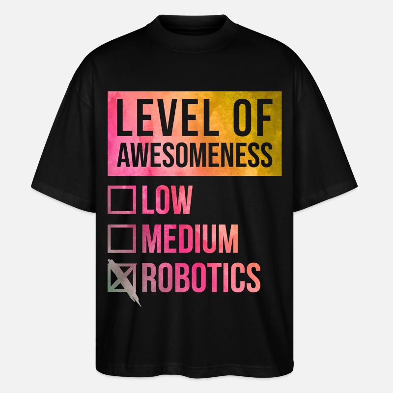 Robotertechnik - Stanley/Stella Oversized Unisex Bio T-Shirt Blaster 2.0 - Schwarz