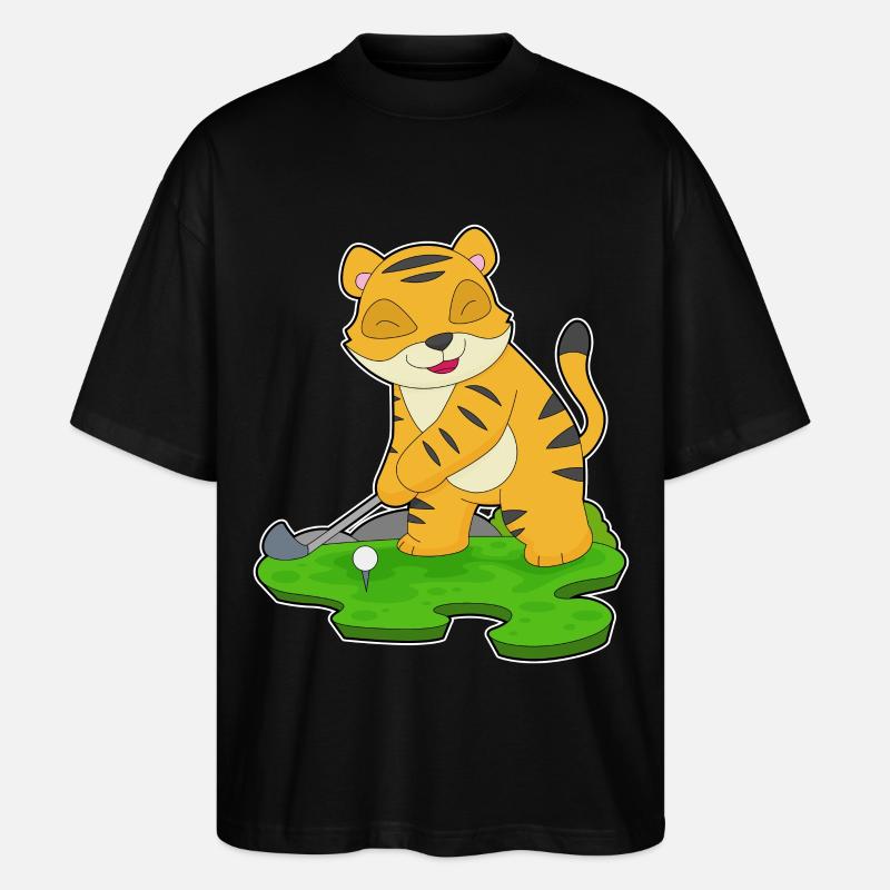 Tiger Golf Golfschläger - Stanley/Stella Oversized Unisex Bio T-Shirt Blaster 2.0 - Schwarz