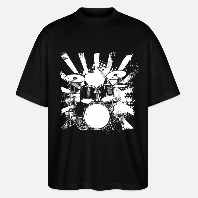 Dessin de piège - T-shirt bio Blaster 2.0 coupe oversize Stanley/Stella Unisexe - noir