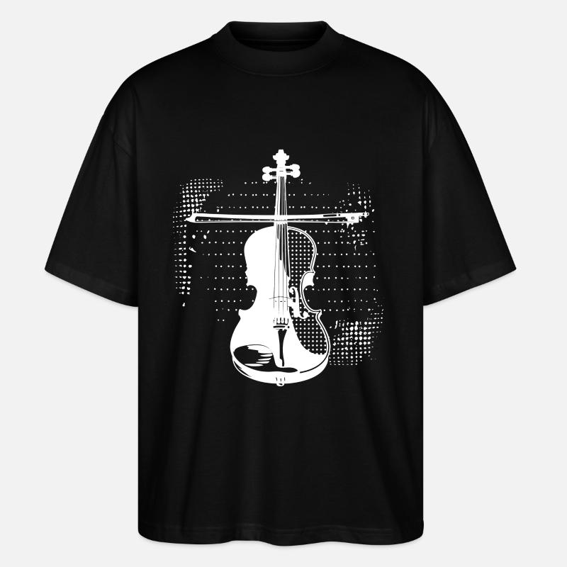 Violinenspieler - Stanley/Stella Oversized Unisex Bio T-Shirt Blaster 2.0 - Schwarz