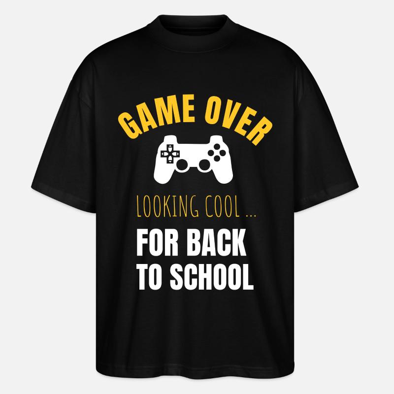 Début de l’école - T-shirt bio Blaster 2.0 coupe oversize Stanley/Stella Unisexe - noir