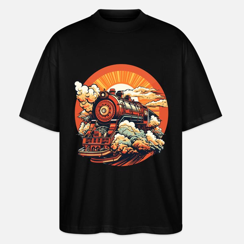 Zug Comic Look - Stanley/Stella Oversized Unisex Bio T-Shirt Blaster 2.0 - Schwarz