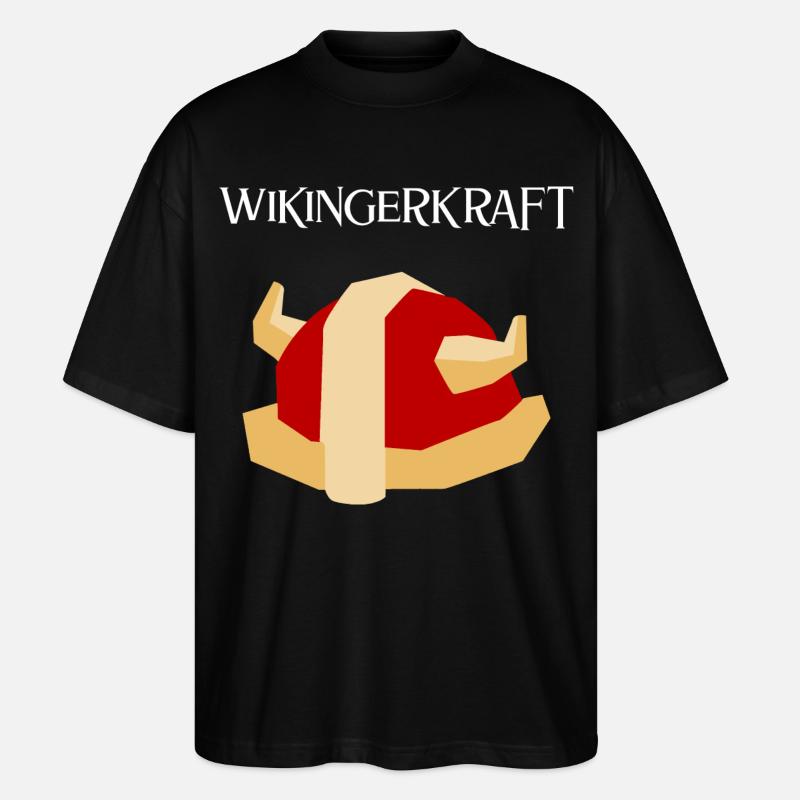 Wikingerkraft - Stanley/Stella Oversized Unisex Bio T-Shirt Blaster 2.0 - Schwarz