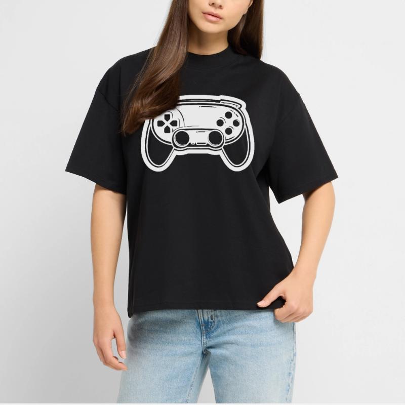 Dessin de manette de jeu vidéo T-shirt bio Blaster 2.0 coupe oversize Stanley/Stella Unisexe