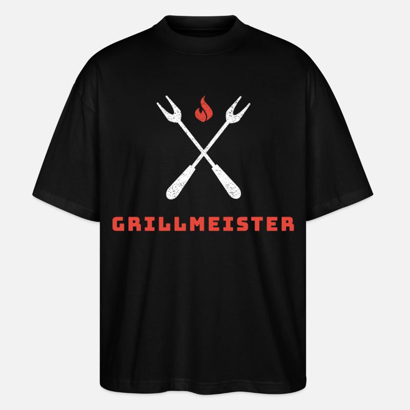 Grillmeister - Der Ultimative BBQ-Experte - Stanley/Stella Oversized Unisex Bio T-Shirt Blaster 2.0 - Schwarz