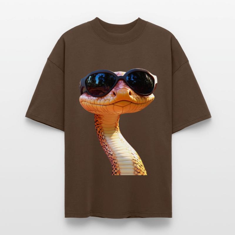 Serpent Python Cobra Mamba Serpent à sonnettes Serpent T-shirt bio Blaster 2.0 coupe oversize Stanley/Stella Unisexe