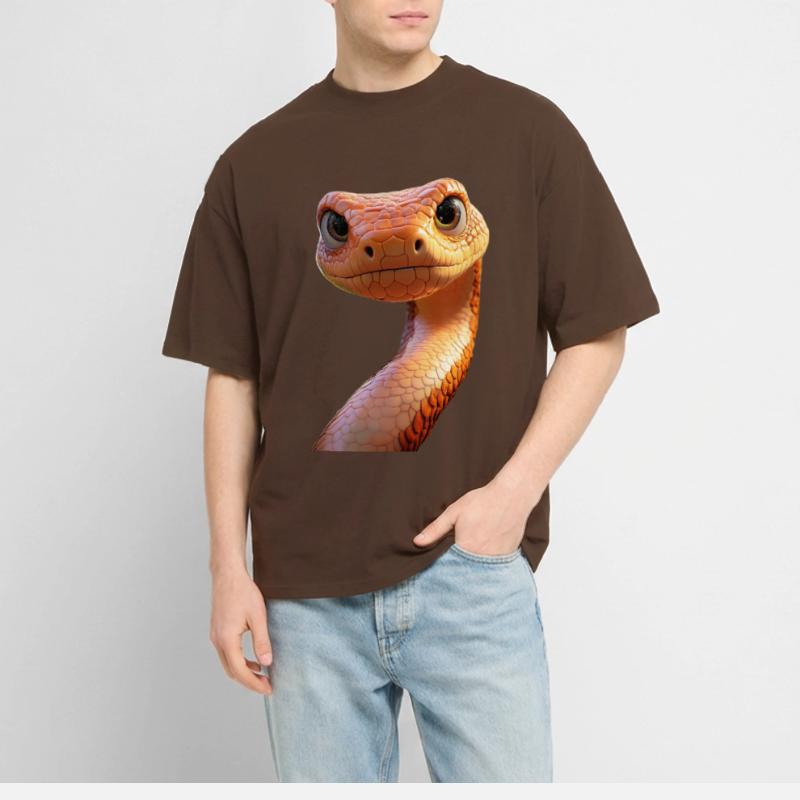 Serpent Python Cobra Mamba Serpent à sonnettes Serpent T-shirt bio Blaster 2.0 coupe oversize Stanley/Stella Unisexe