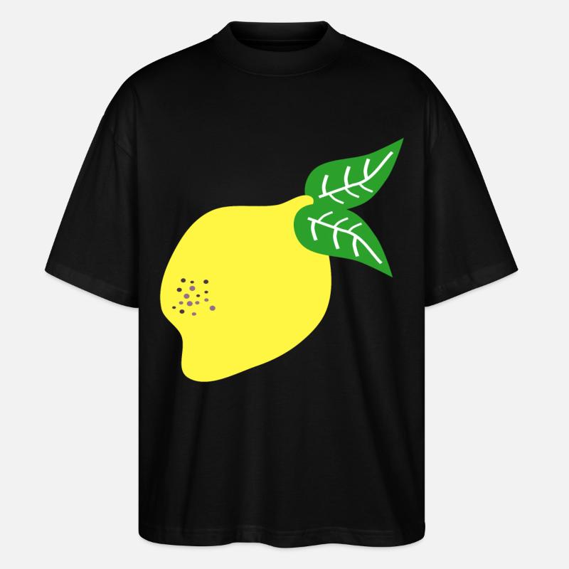 ZITRONE ZITRUSFRÜCHTE - Stanley/Stella Oversized Unisex Bio T-Shirt Blaster 2.0 - Schwarz