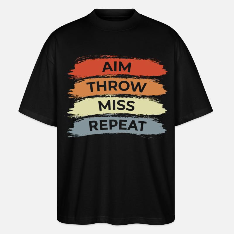 Viser Lancer Manquer Répéter - T-shirt bio Blaster 2.0 coupe oversize Stanley/Stella Unisexe - noir