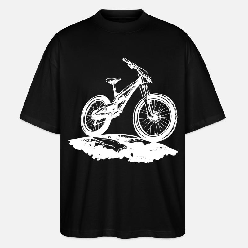 Mountainbiker - Stanley/Stella Oversized Unisex Bio T-Shirt Blaster 2.0 - Schwarz