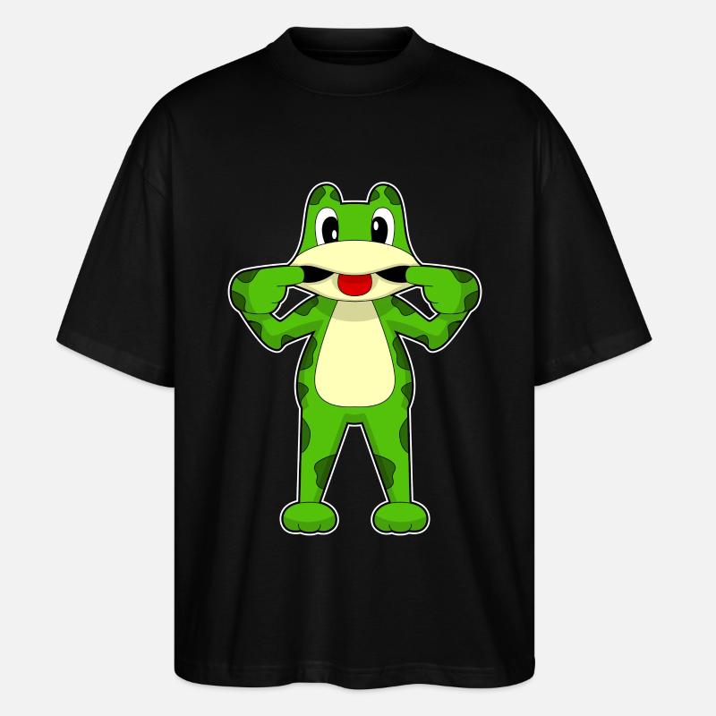 Grenouille folle - T-shirt bio Blaster 2.0 coupe oversize Stanley/Stella Unisexe - noir
