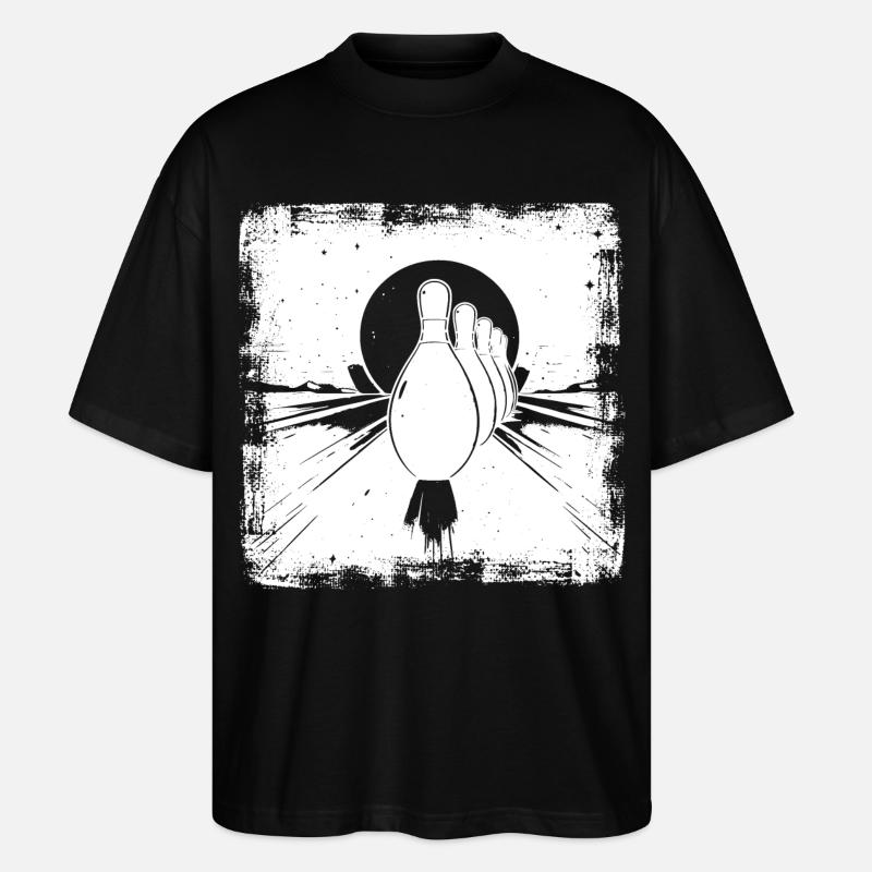 Bowling Pins - Stanley/Stella Oversized Unisex Bio T-Shirt Blaster 2.0 - Schwarz