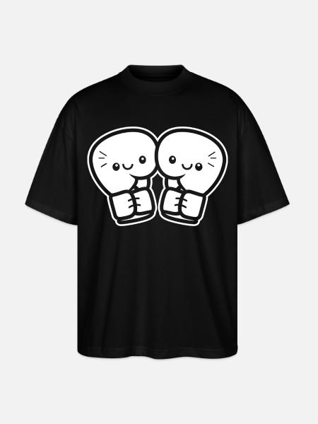 Funny Boxing Gloves - Stanley/Stella Oversized Unisex Organic T-shirt Blaster 2.0 - black