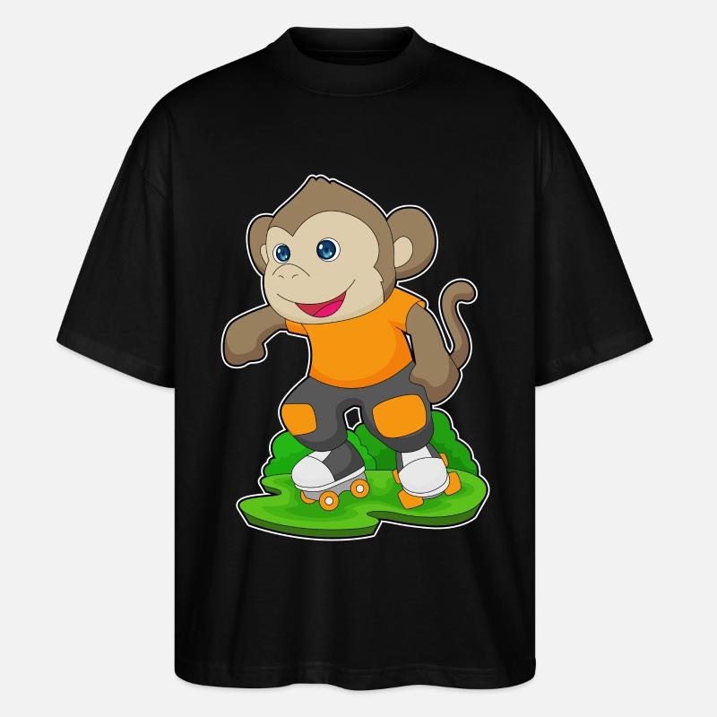 Monkey Rollers Rollers Rollers - T-shirt bio Blaster 2.0 coupe oversize Stanley/Stella Unisexe - noir
