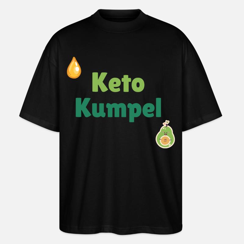 Keto Kumpel - Stanley/Stella Oversized Unisex Bio T-Shirt Blaster 2.0 - Schwarz