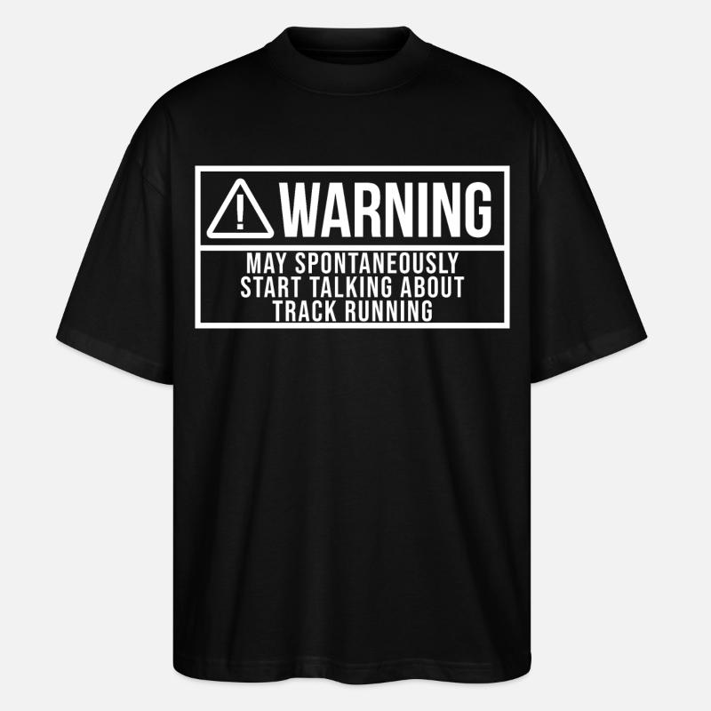 Track Runner - Stanley/Stella Oversized Unisex Bio T-Shirt Blaster 2.0 - Schwarz