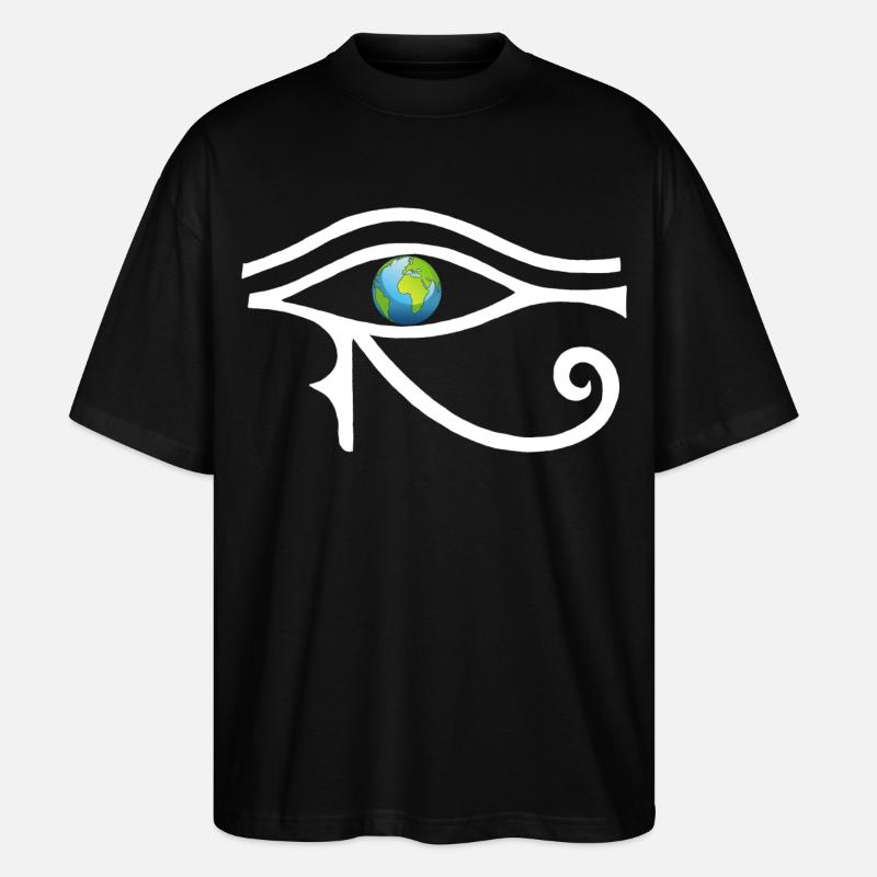 Regard sur le monde (blanc) - T-shirt bio Blaster 2.0 coupe oversize Stanley/Stella Unisexe - noir