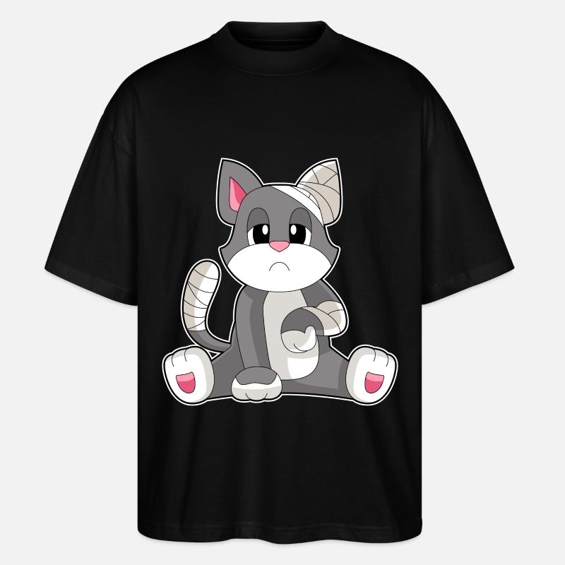 Bandage pour chat - T-shirt bio Blaster 2.0 coupe oversize Stanley/Stella Unisexe - noir