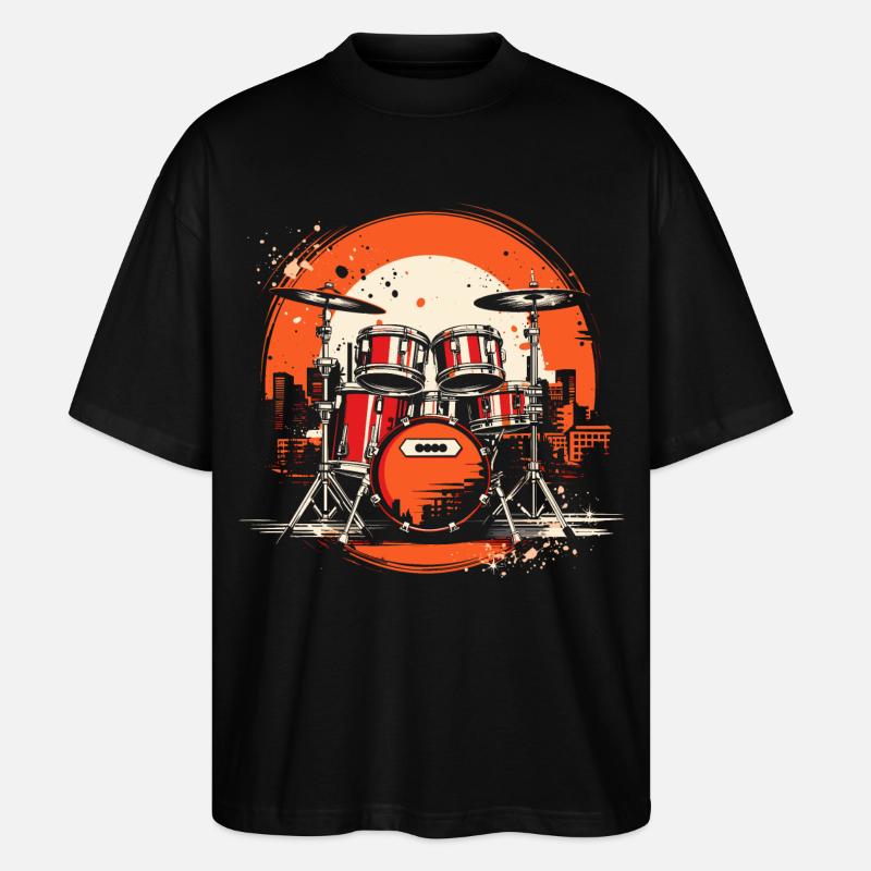 Trapset Grafik - Stanley/Stella Oversized Unisex Bio T-Shirt Blaster 2.0 - Schwarz