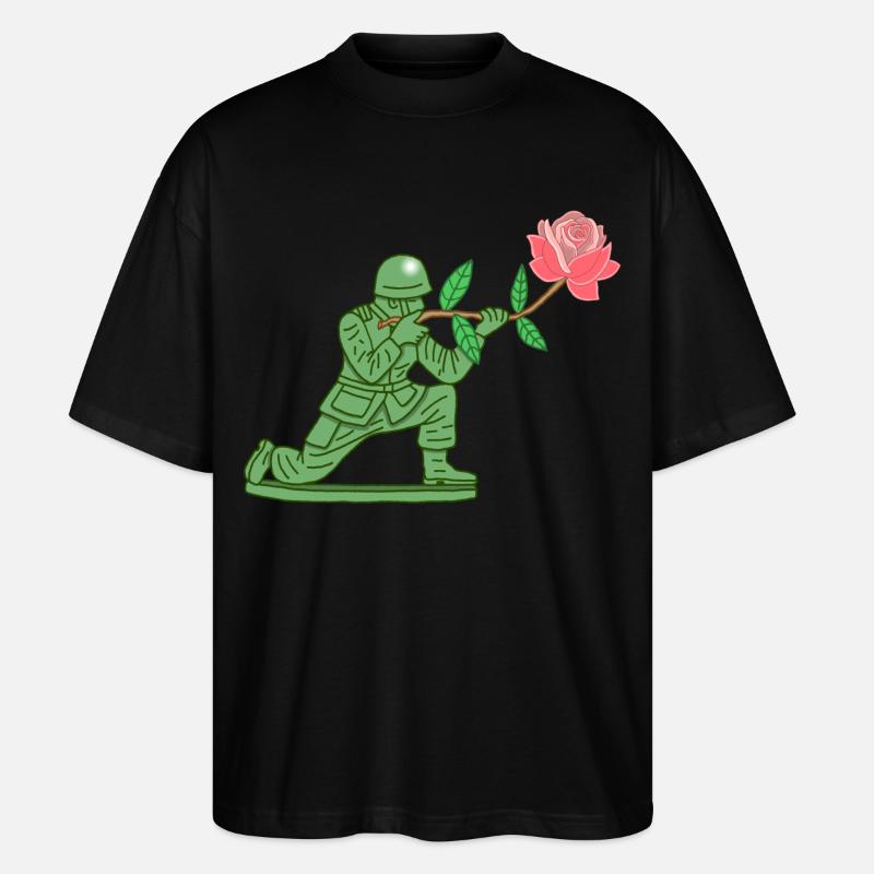 Peacekeeper - Stanley/Stella Oversized Unisex Bio T-Shirt Blaster 2.0 - Schwarz
