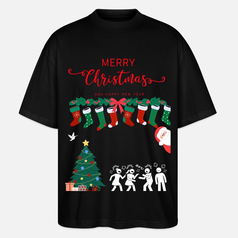 Joyeux Noël - T-shirt bio Blaster 2.0 coupe oversize Stanley/Stella Unisexe - noir