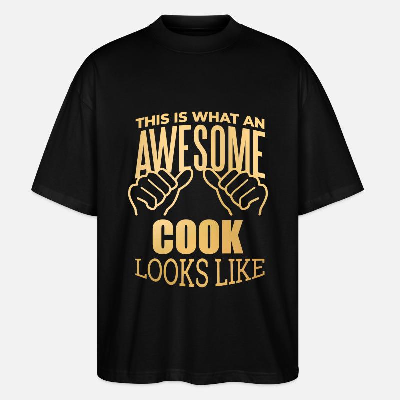 Kochen - Stanley/Stella Oversized Unisex Bio T-Shirt Blaster 2.0 - Schwarz