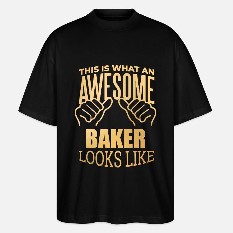 Backen - Stanley/Stella Oversized Unisex Bio T-Shirt Blaster 2.0 - Schwarz