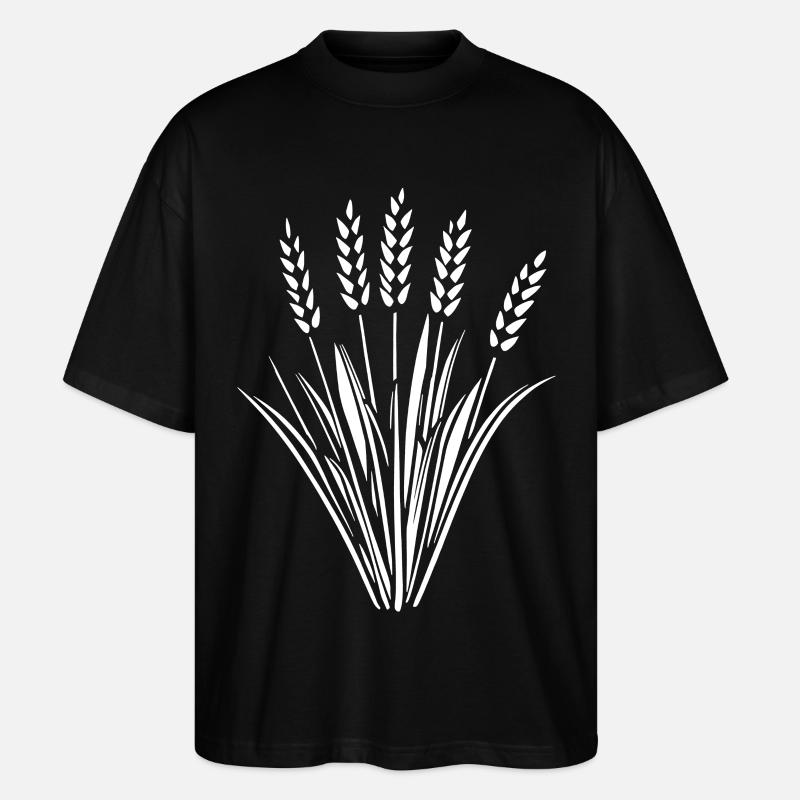 5 épis de blé - T-shirt bio Blaster 2.0 coupe oversize Stanley/Stella Unisexe - noir