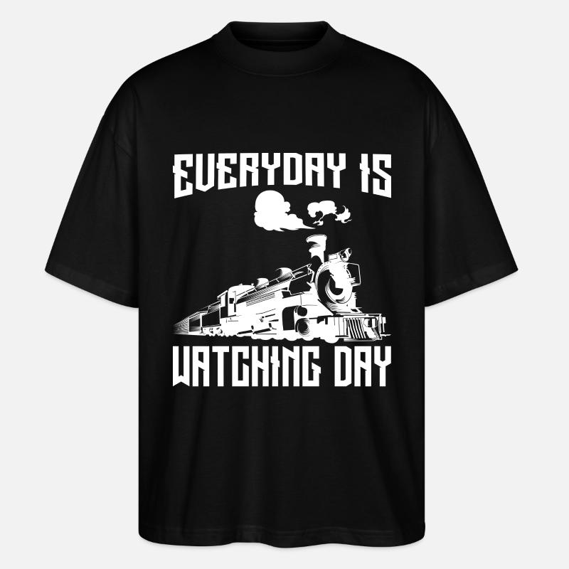 Everyday is Watching Day - Stanley/Stella Oversized Unisex Bio T-Shirt Blaster 2.0 - Schwarz