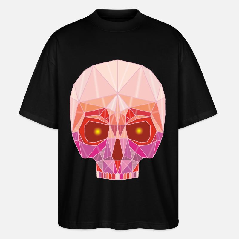 Ruby Skull - Stanley/Stella Oversized Unisex Organic T-shirt Blaster 2.0 - black
