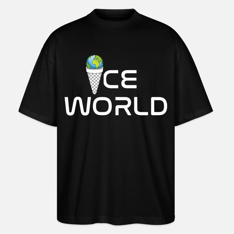 Eiswelt - Stanley/Stella Oversized Unisex Bio T-Shirt Blaster 2.0 - Schwarz