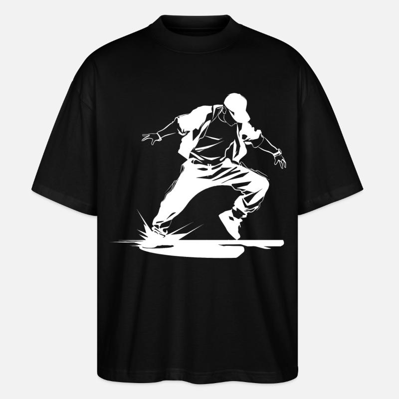 B-Boy Skizze - Stanley/Stella Oversized Unisex Bio T-Shirt Blaster 2.0 - Schwarz