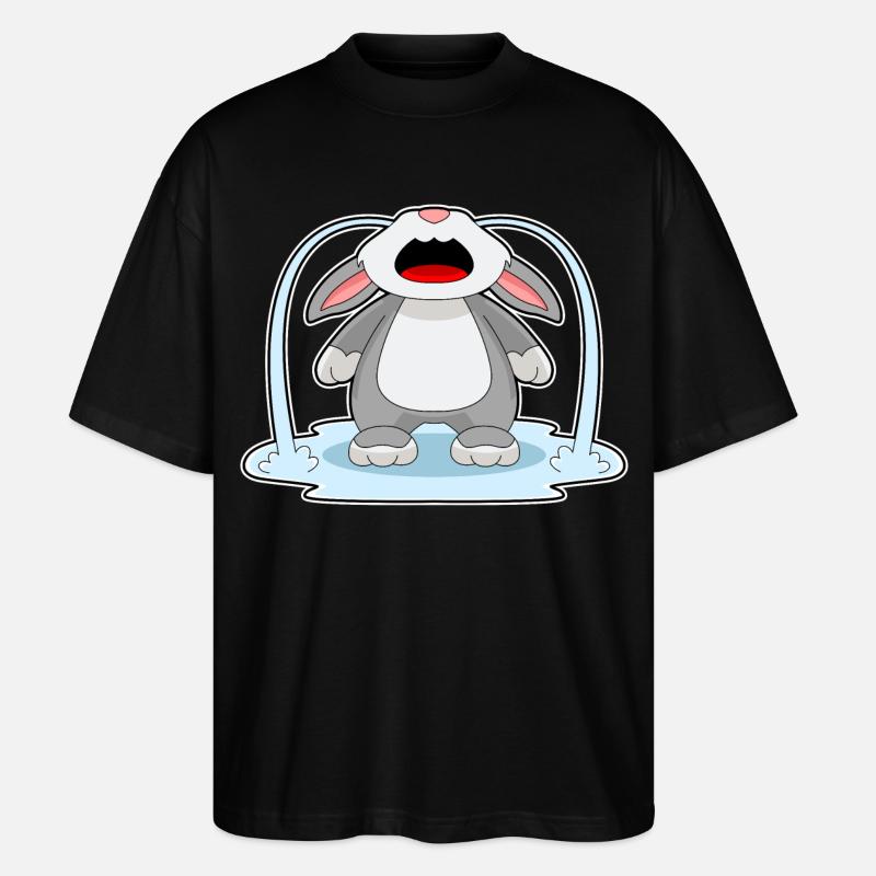 Lapin triste - T-shirt bio Blaster 2.0 coupe oversize Stanley/Stella Unisexe - noir