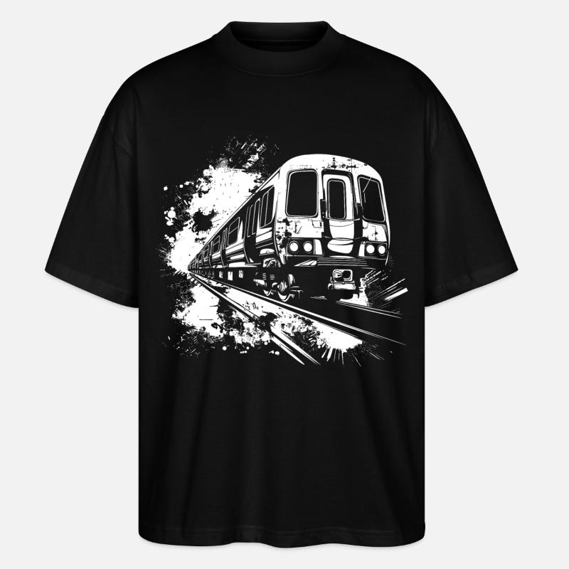 Zug Farbklecks - Stanley/Stella Oversized Unisex Bio T-Shirt Blaster 2.0 - Schwarz