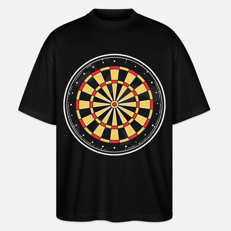 Dartscheibe Grafik - Stanley/Stella Oversized Unisex Bio T-Shirt Blaster 2.0 - Schwarz